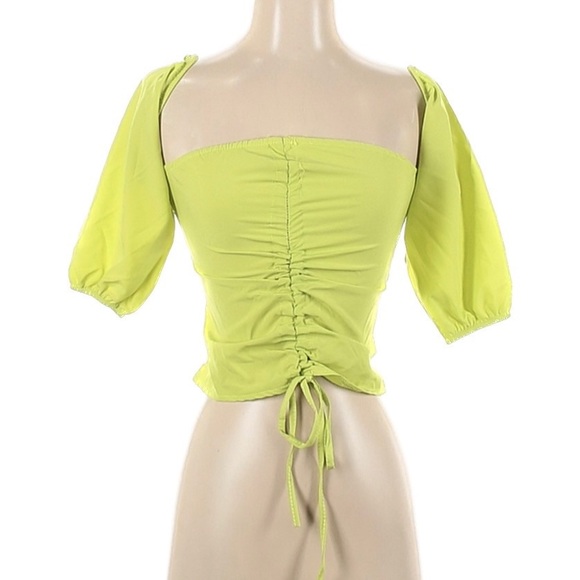 Boohoo Ruched Crop Top - Picture 8 of 9